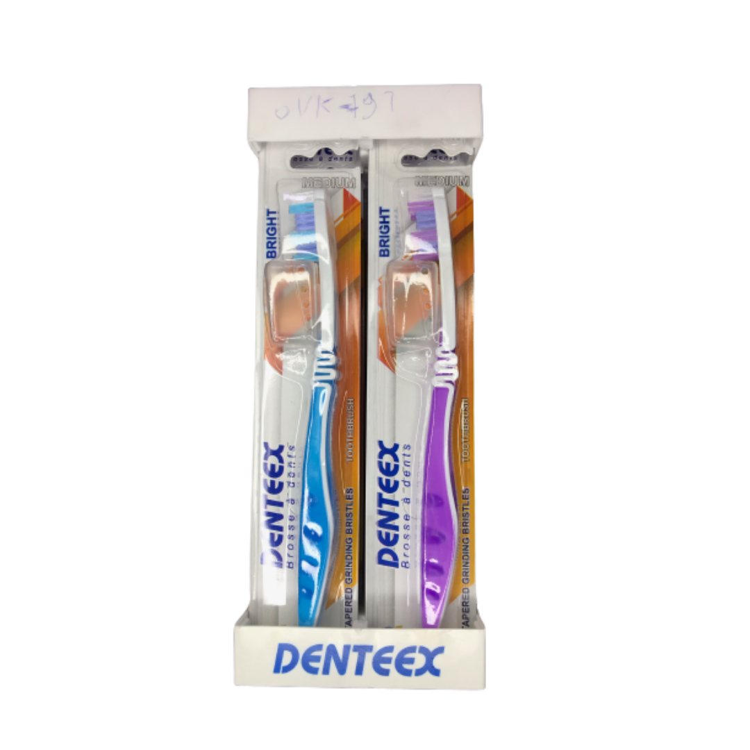 Brosse à dents DENTEEX - Medium "Poils abrasifs coniques"