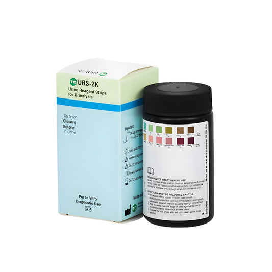 URS-2K Bandelette de test pour analyse d'urine - Glucose/ Cétone